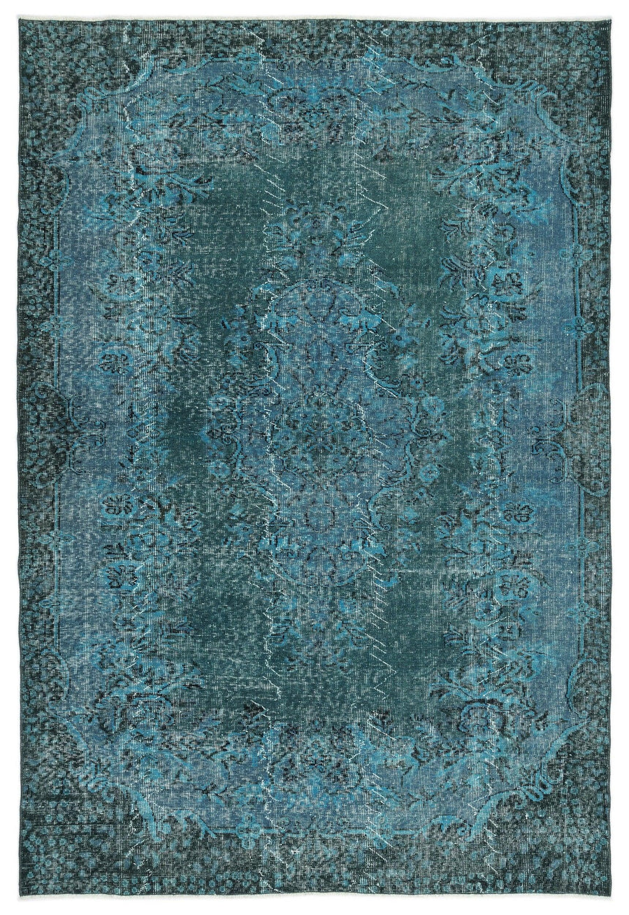 Gri Krem Eskitme Klasik Yün Halı 193x283