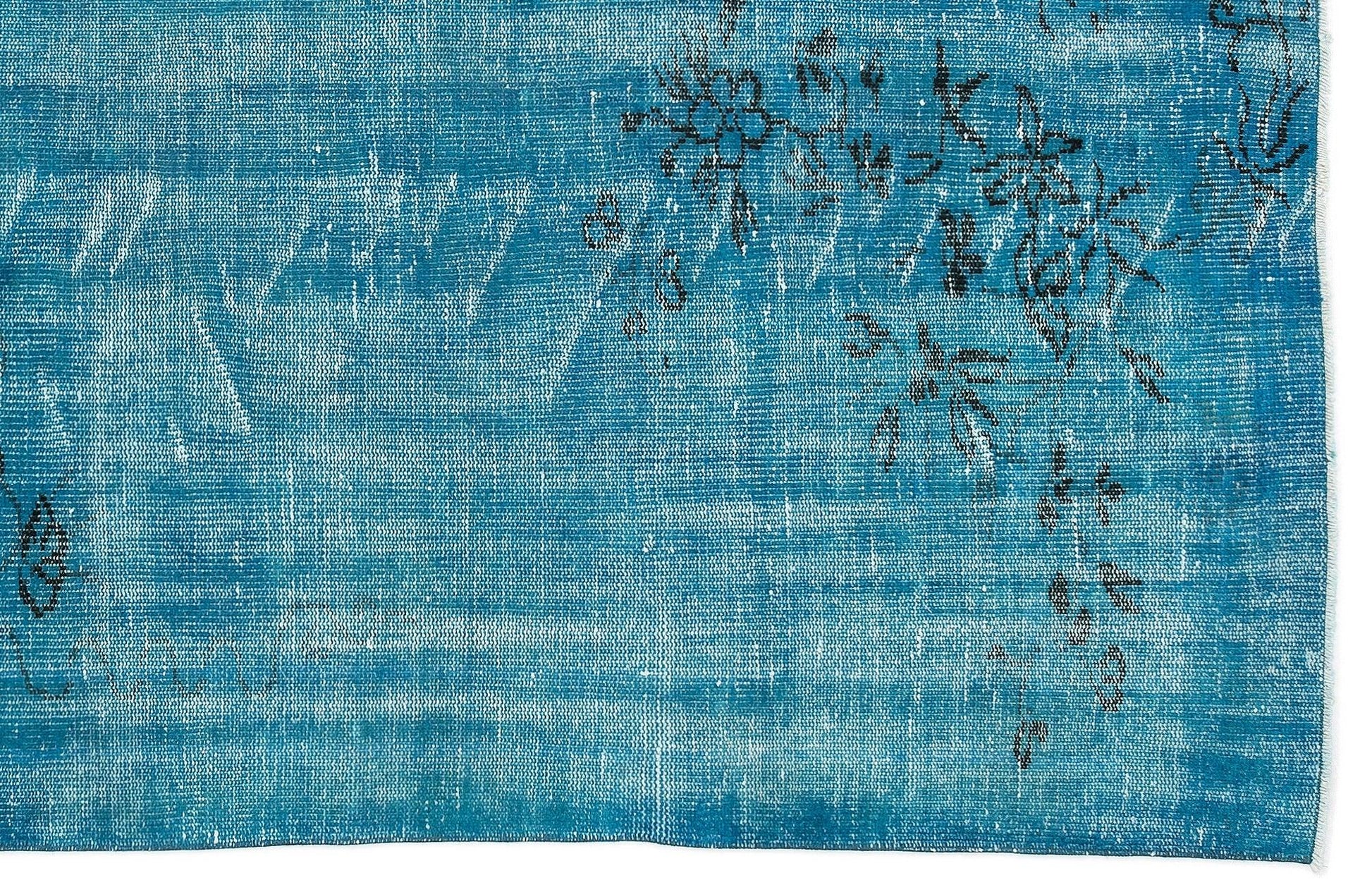 Gri Krem Bohem Eskitme Yün Halı 172x270