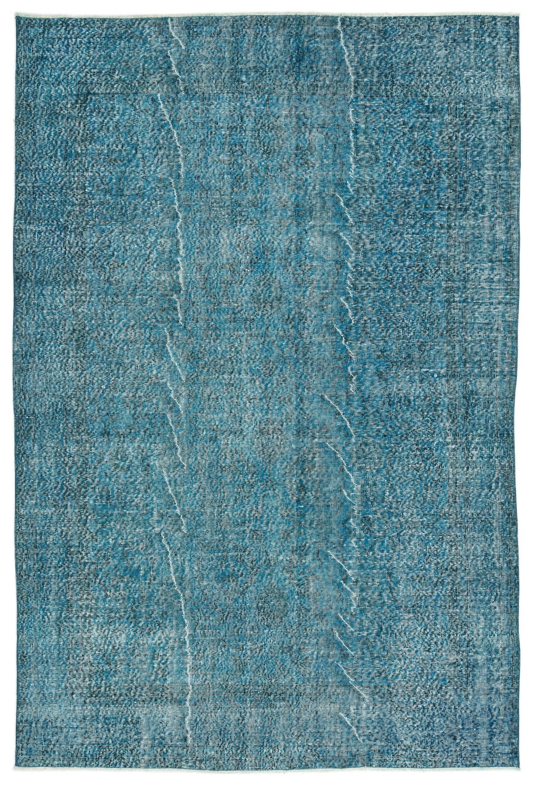 Beyaz Gri Eskitme Geometrik Yün Halı 190x285