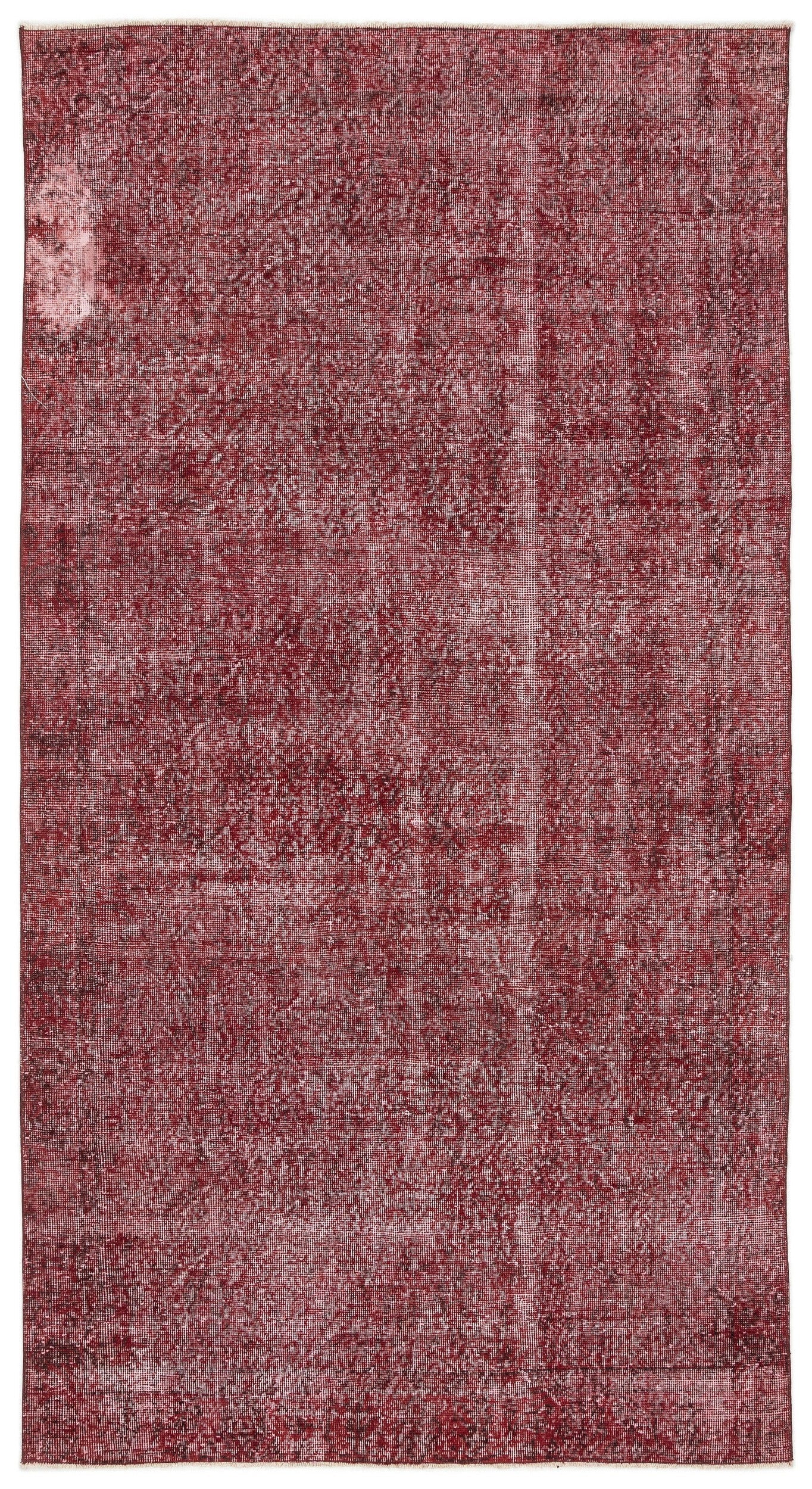 Atina Kırmızı Eskitme Yün El Dokuma Halısı 155 x 284 Apex Unique