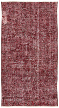 Roter Teppich mit abstraktem Design, handgeknüpft 155x284 cm