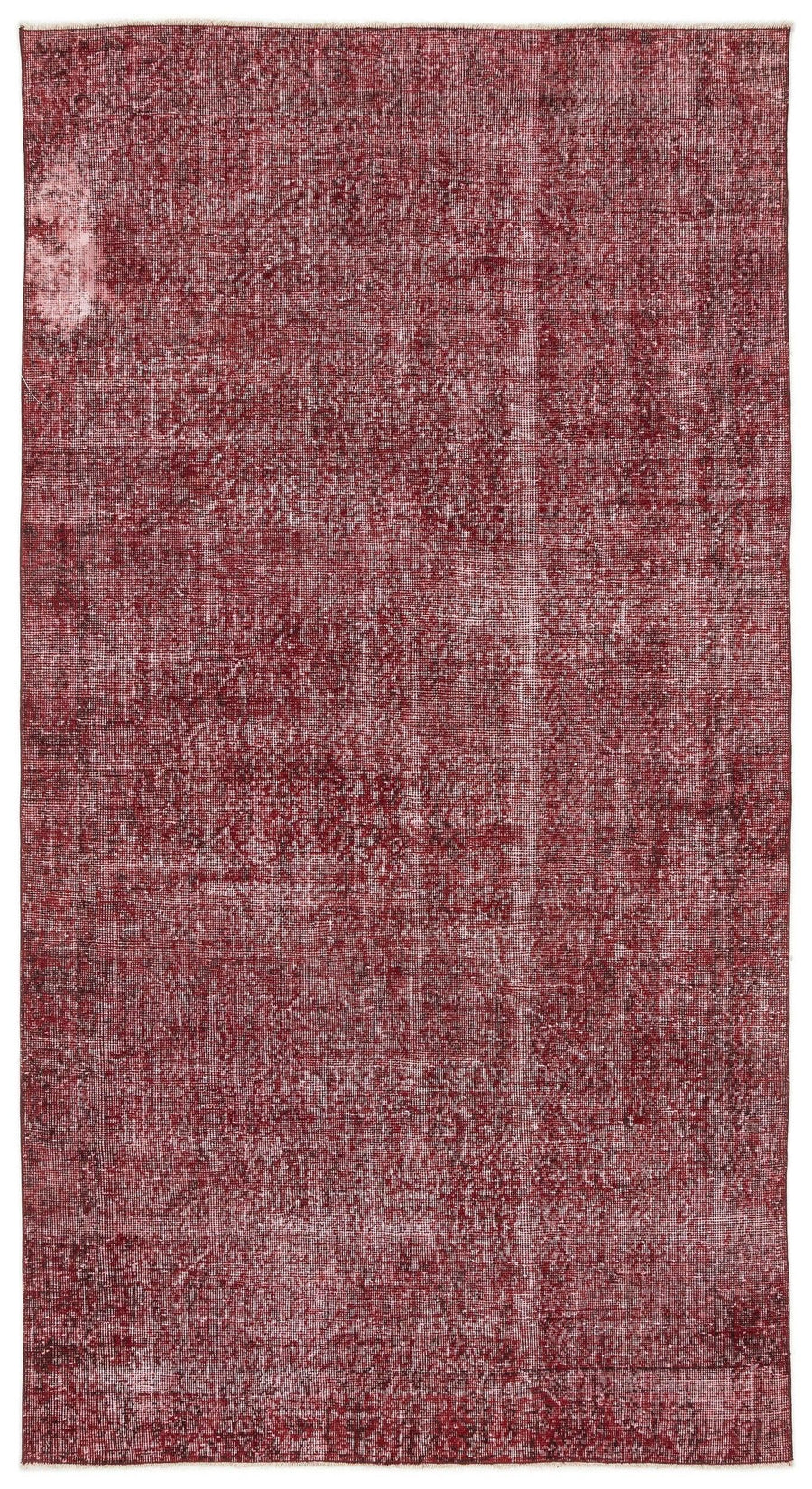 Kırmızı Anadolu Modern Çiçekli Yün Halı 155x284 - Özel Seri