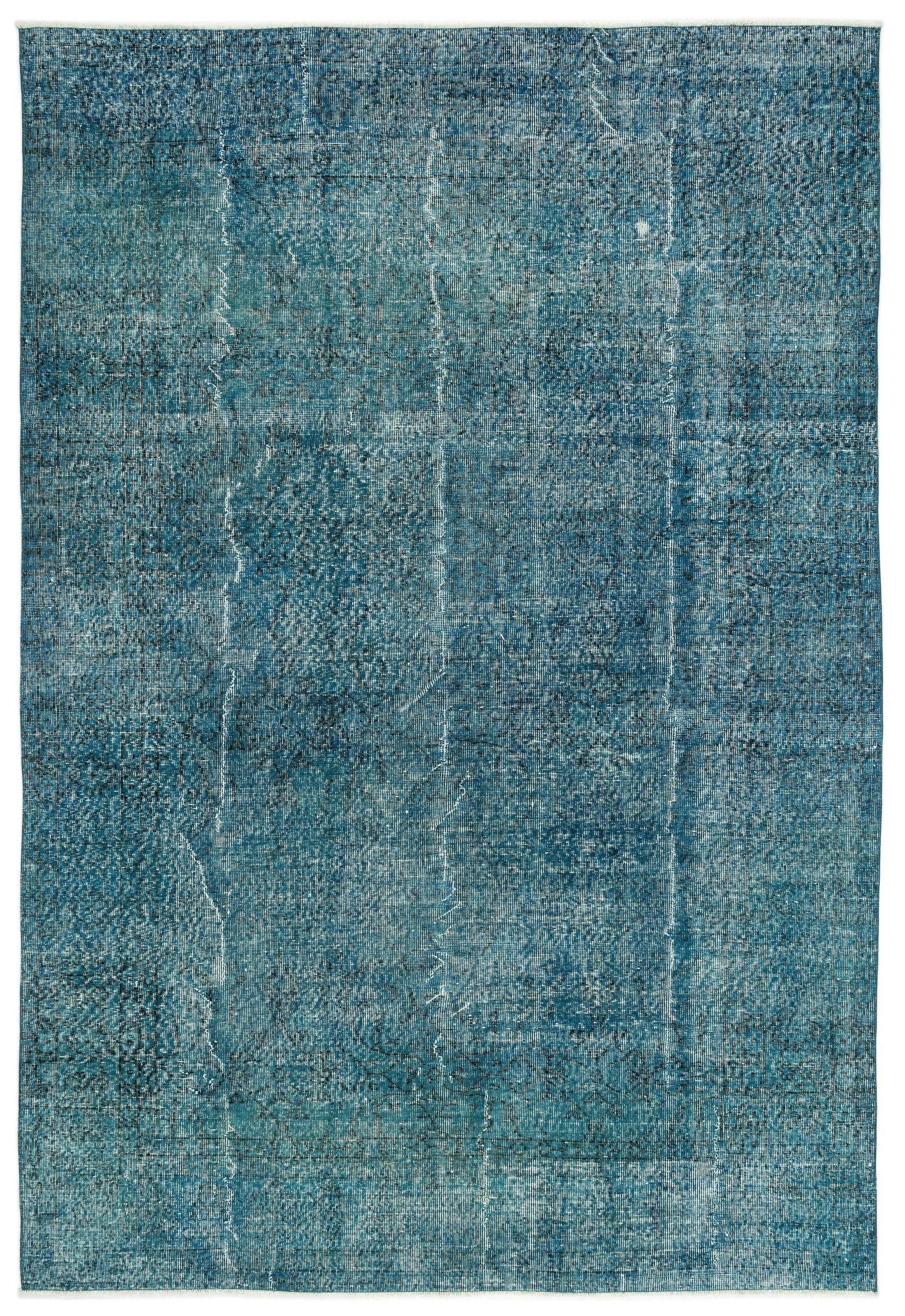 Beyaz Krem Eskitme Modern Yün Halı 208x308