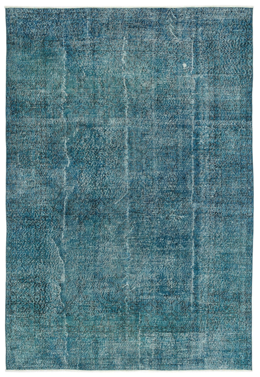 Beyaz Krem Eskitme Modern Yün Halı 208x308