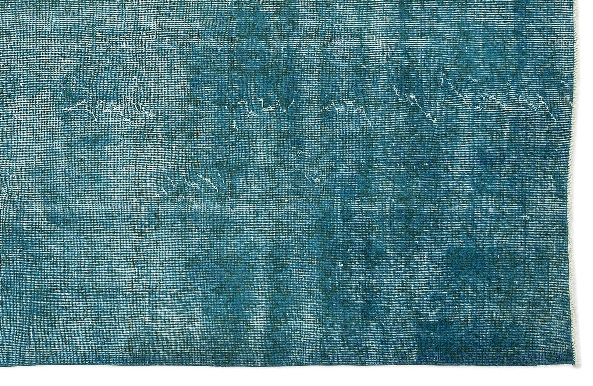 Beyaz Krem Eskitme Modern Yün Halı 211x308