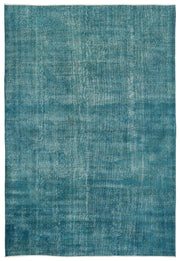 Beyaz Krem Eskitme Modern Yün Halı 211x308