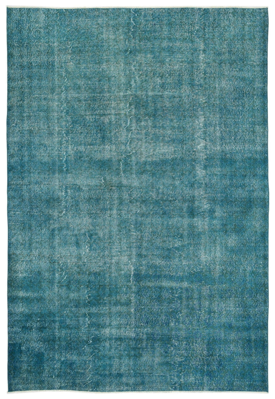 Beyaz Krem Eskitme Modern Yün Halı 211x308