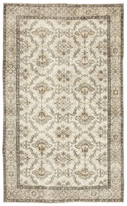 Atina Bej Eskitme Yün El Dokuma Halısı 164 x 266 Apex Unique