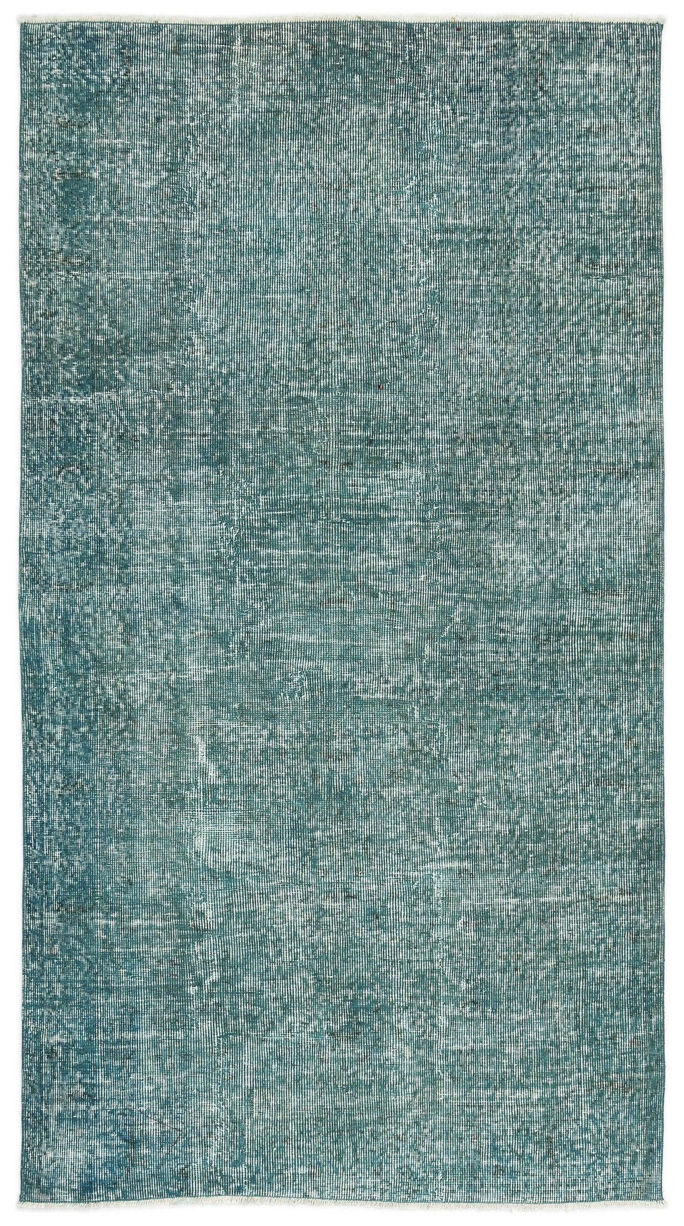 Beyaz Krem Eskitme Modern Yün Halı 116x216