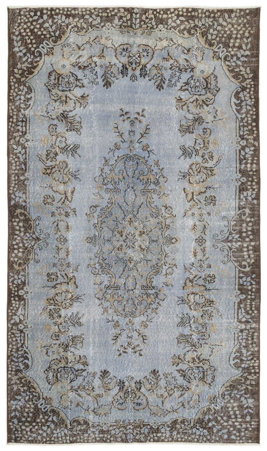 Mavi Anadolu Vintage Stil Yün Halı 168x291 - Özel Seri