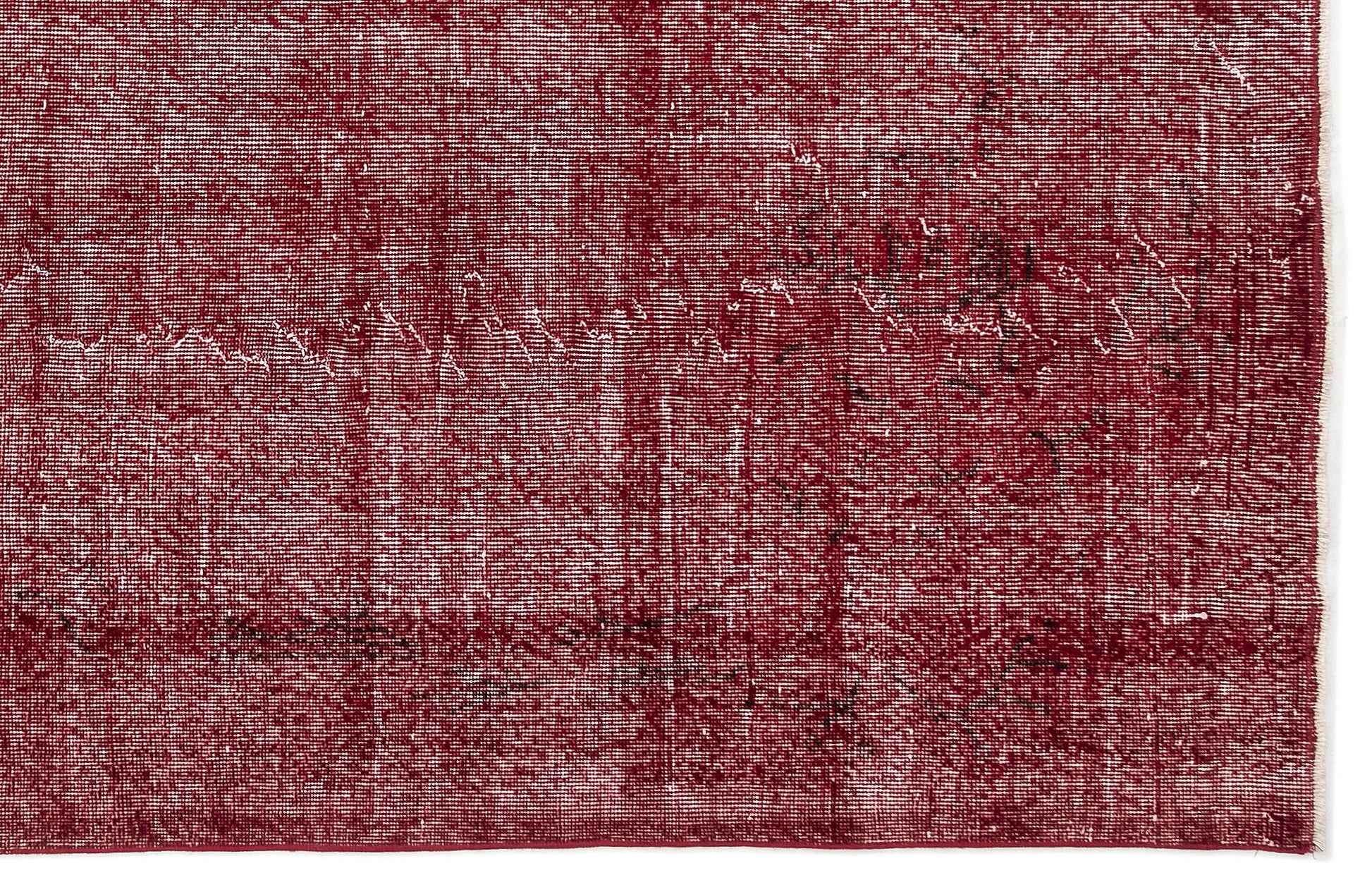 Atina Kırmızı Eskitme Yün El Dokuma Halısı 206 x 305 Apex Unique