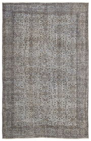 Atina Mavi Eskitme Yün El Dokuma Halısı 173 x 270 Apex Unique