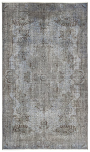 Atina Mavi Eskitme Yün El Dokuma Halısı 166 x 282 Apex Unique