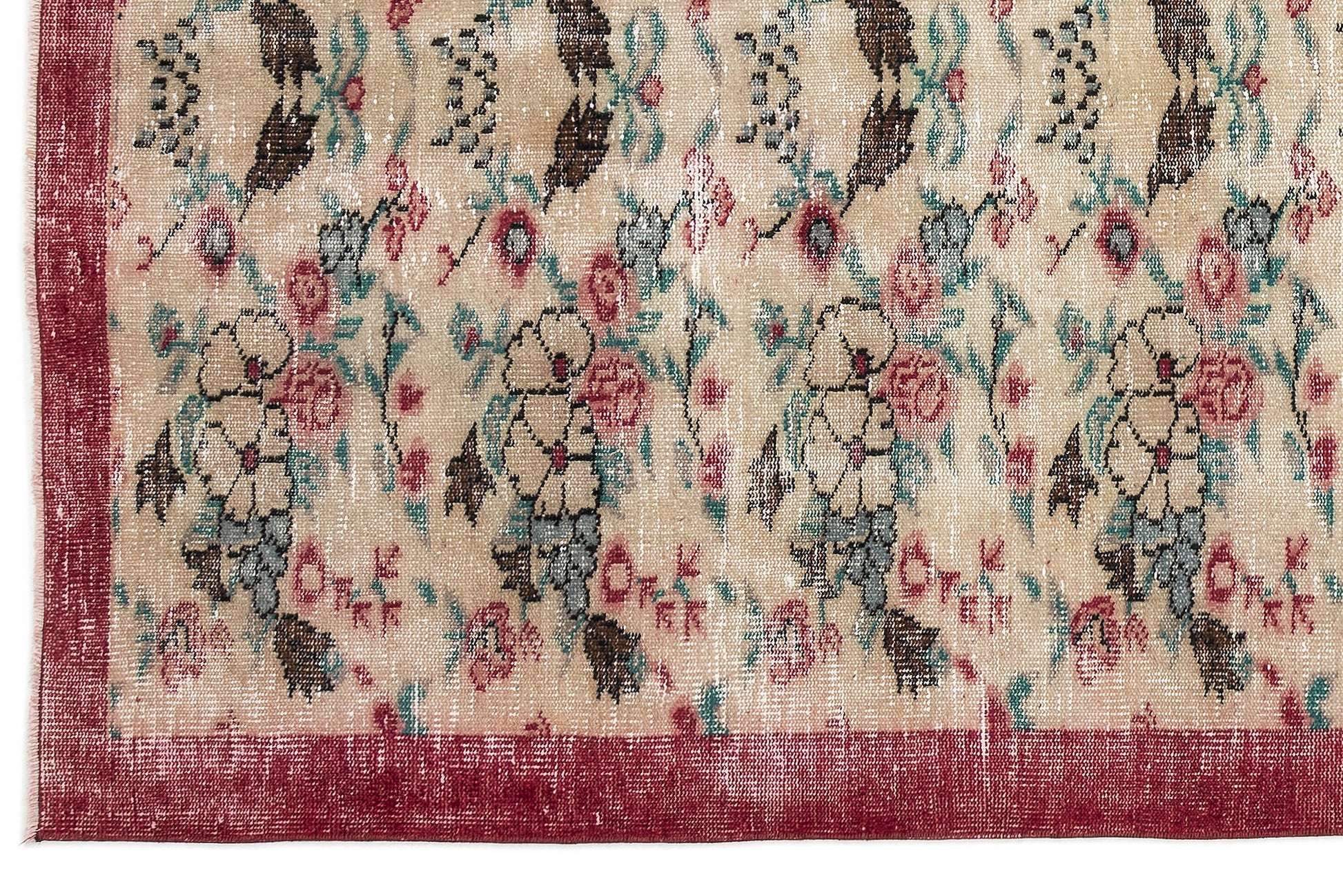 Atina Bej Eskitme Yün El Dokuma Halısı 161 x 250 Apex Unique