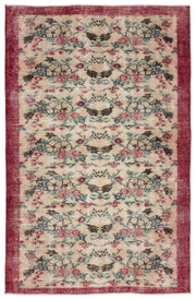 Atina Bej Eskitme Yün El Dokuma Halısı 161 x 250 Apex Unique