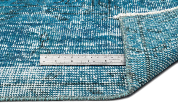Beyaz Krem Eskitme Geometrik Yün Halı 220x310