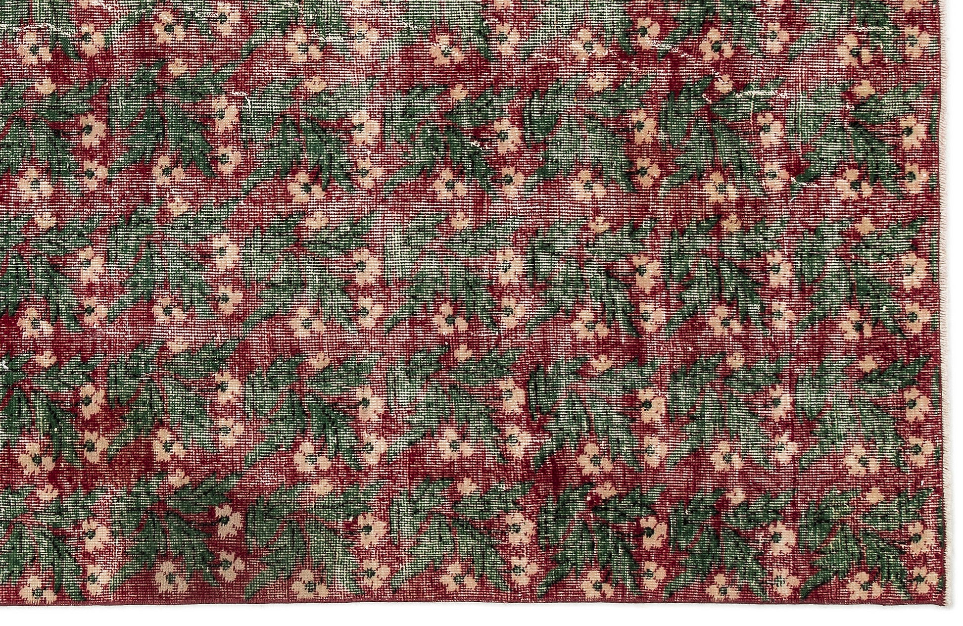 Atina Krem Eskitme Yün El Dokuma Halısı 181 x 280 Apex Unique