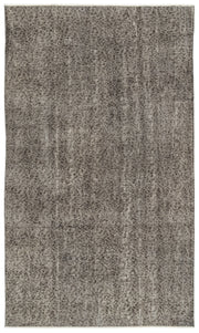 Atina Gri Eskitme Yün El Dokuma Halısı 167 x 287 Apex Unique