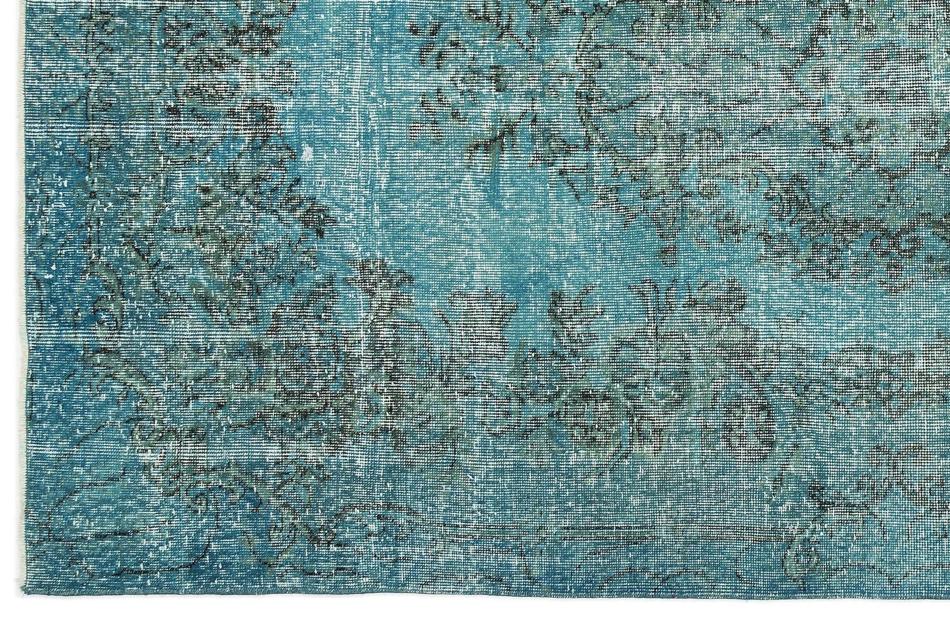 Antrasit Beyaz Bohem Eskitme Yün Halı 159x296