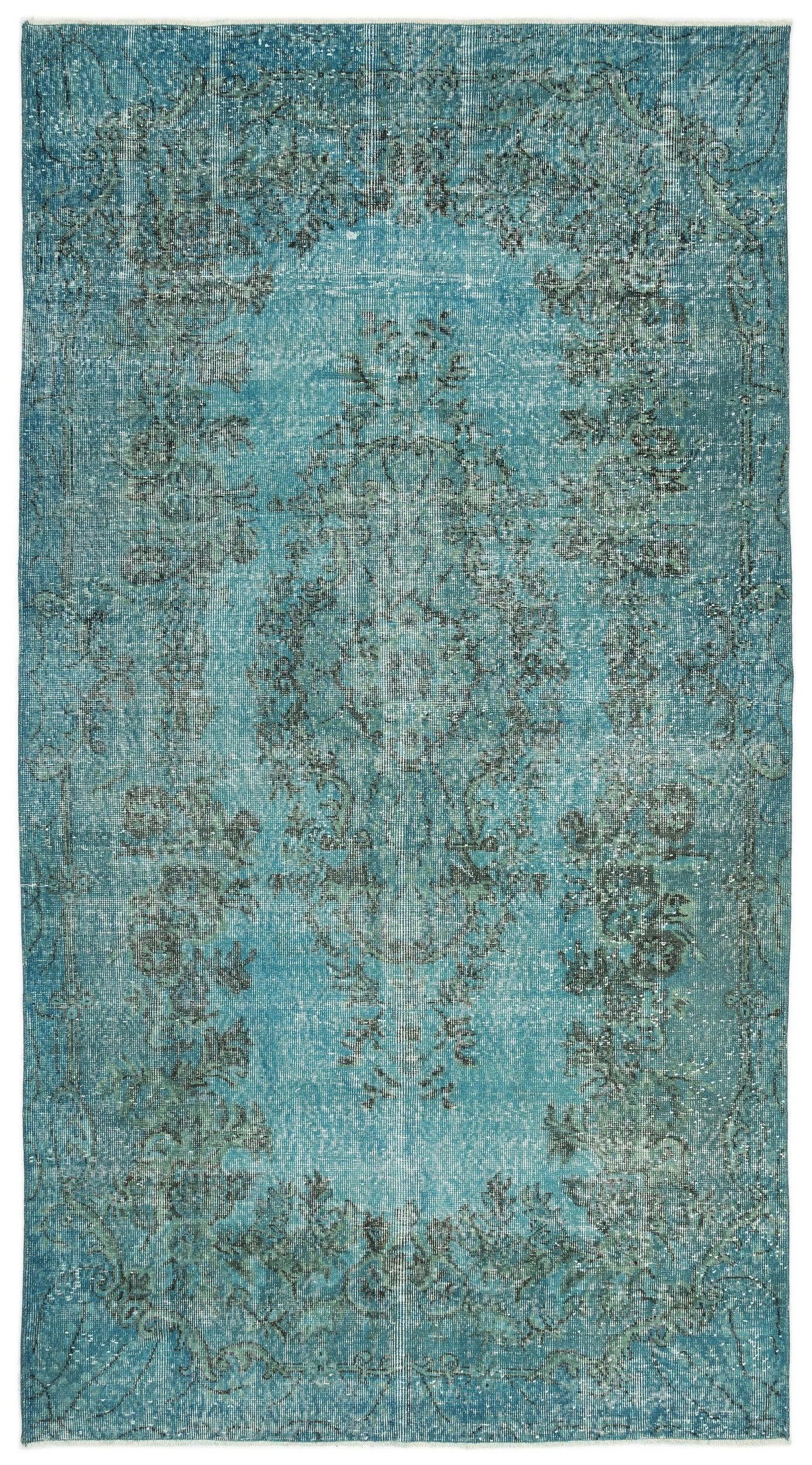 Antrasit Beyaz Bohem Eskitme Yün Halı 159x296