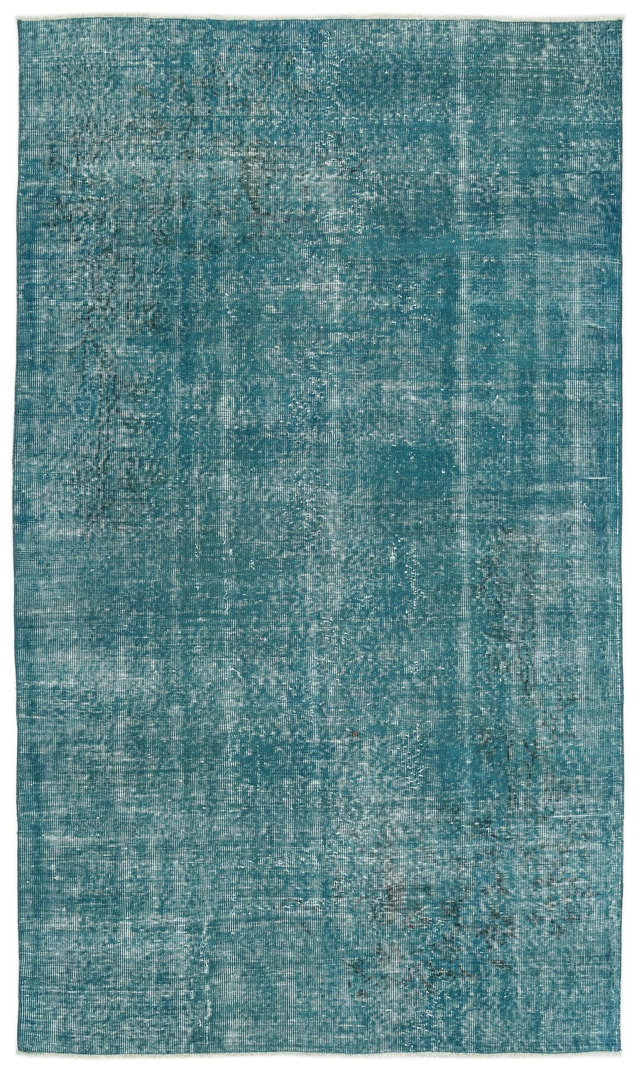 Beyaz Gri Eskitme Geometrik Yün Halı 155x266