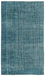 Gri Krem Eskitme Geometrik Yün Halı 141x247