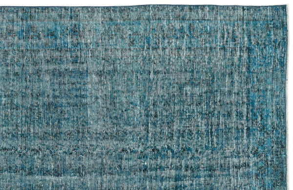 Gri Krem Eskitme Geometrik Yün Halı 141x247