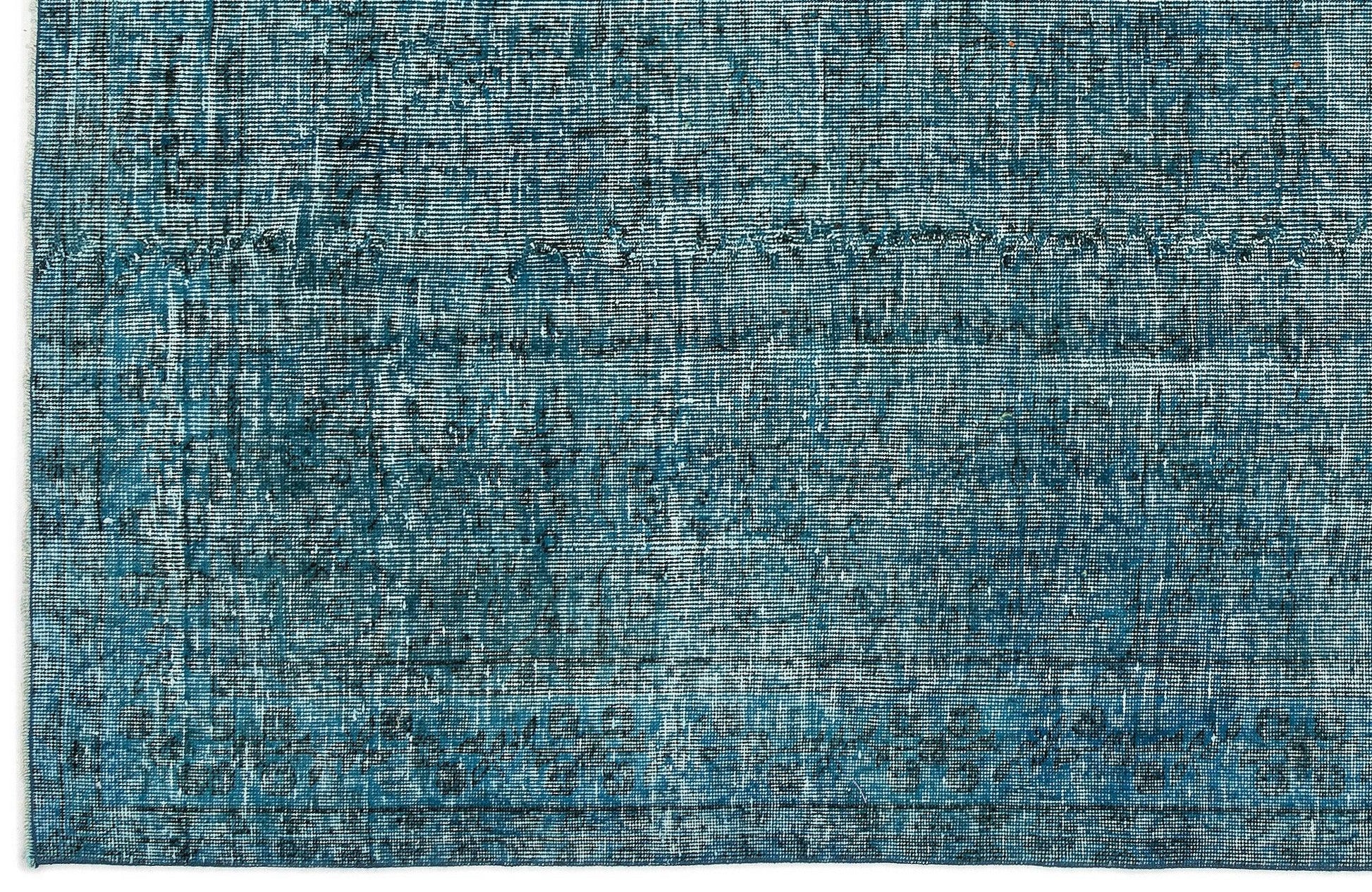 Gri Krem Eskitme Geometrik Yün Halı 141x247
