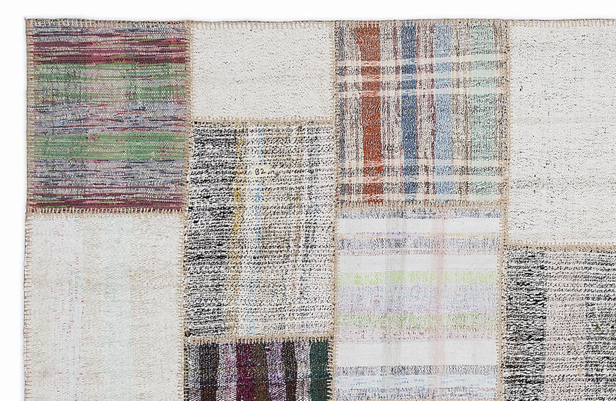Bohem Krem El Dokuma Halı Geometrik Desenli 160x230 cm 1260 – Koridor kullanımı