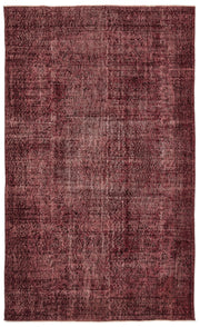 Atina Kırmızı Eskitme Yün El Dokuma Halısı 164 x 270 Apex Unique