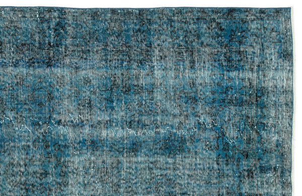Antrasit Beyaz Eskitme Geometrik Yün Halı 159x255