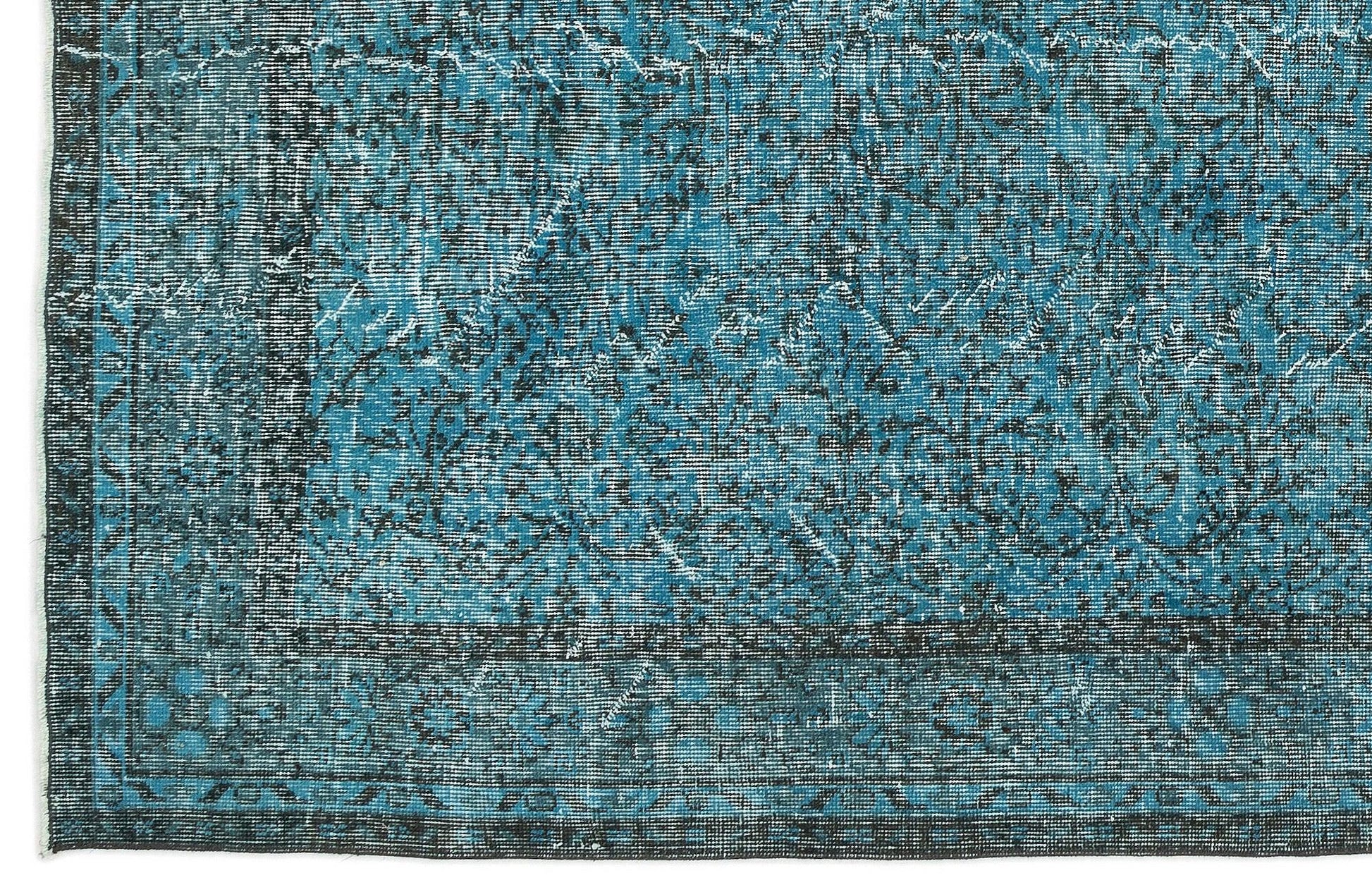Beyaz Gri Bohem Eskitme Yün Halı 185x293