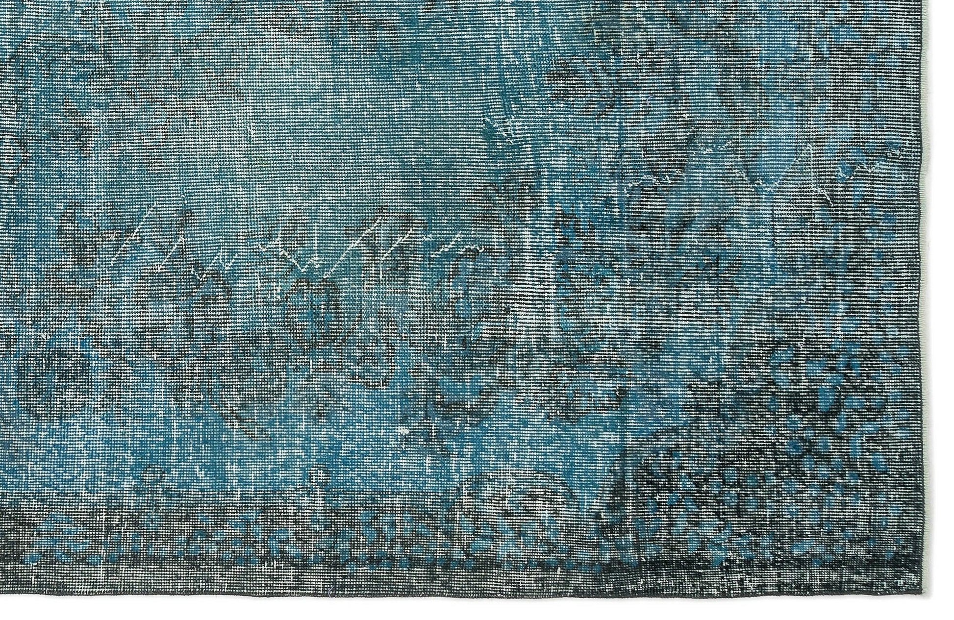 Antrasit Beyaz Eskitme Madalyonlu Yün Halı 185x309