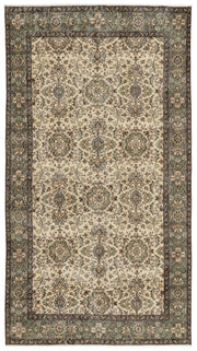 Atina Bej Eskitme Yün El Dokuma Halısı 132 x 242 Apex Unique