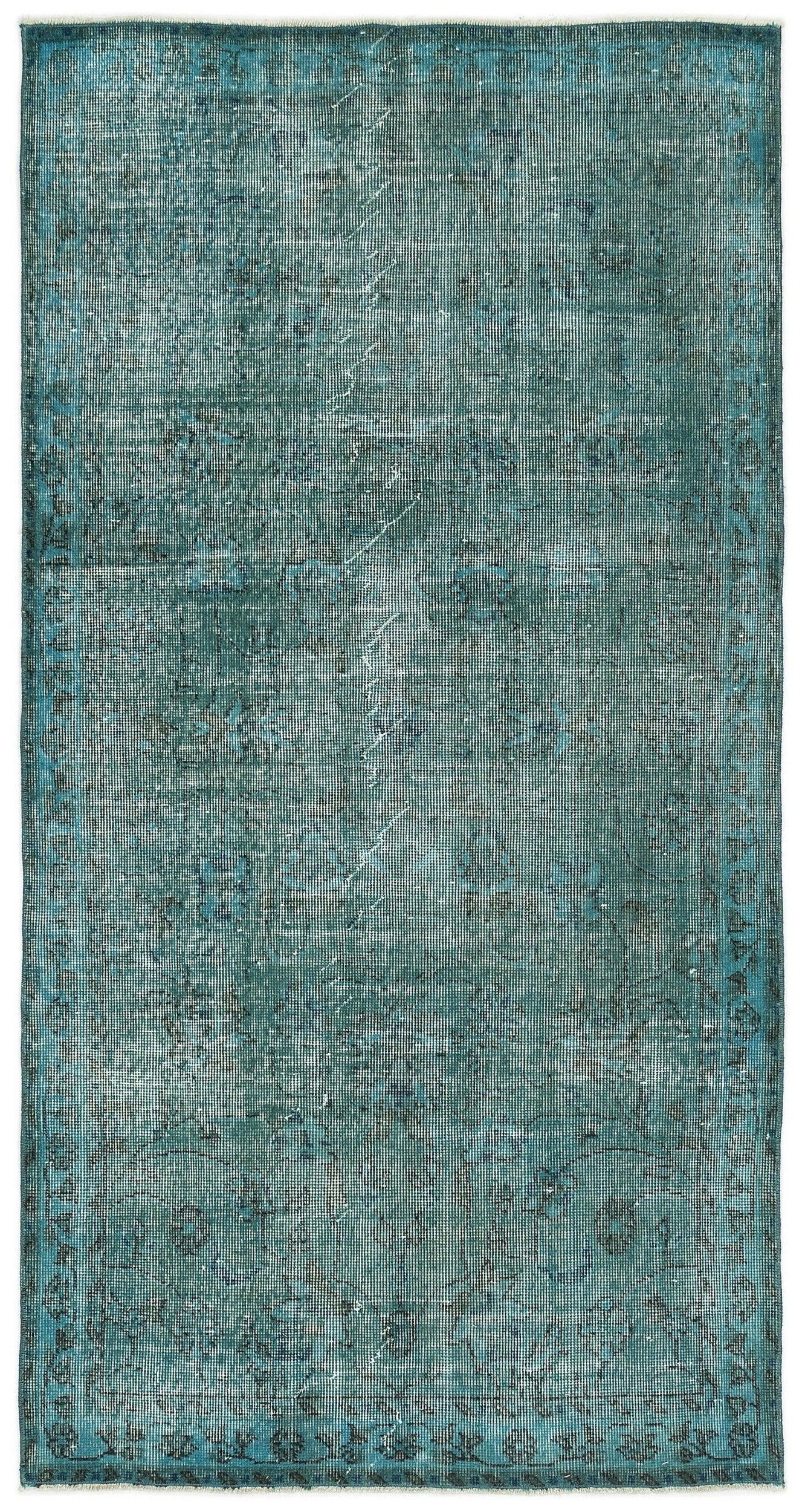 Beyaz Gri Bohem Eskitme Yün Halı 108x206