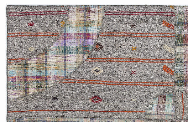 Bej Geometrik Modern Yün Halı 160x230