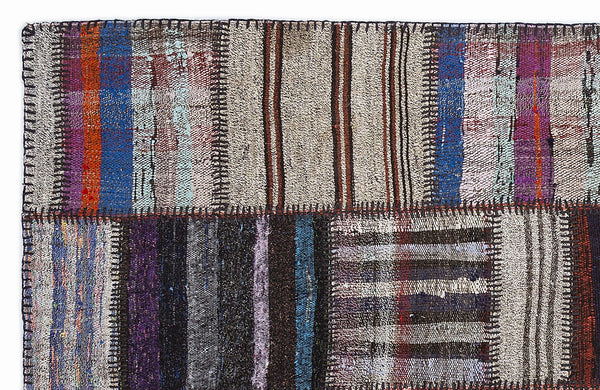 Bej Geometrik Modern Yün Halı 160x230