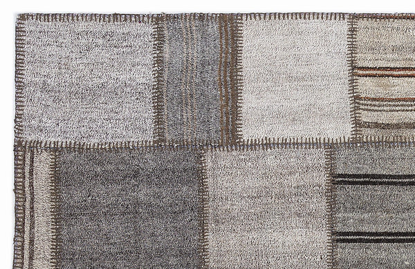 Bej Anadolu Geometrik Modern Yün Halı 160x230 - Özel Seri