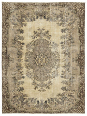 Atina Bej Eskitme Yün El Dokuma Halısı 195 x 256 Apex Unique