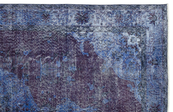 Mavi Anadolu Çiçekli Yün Halı 181x309 - Özel Seri