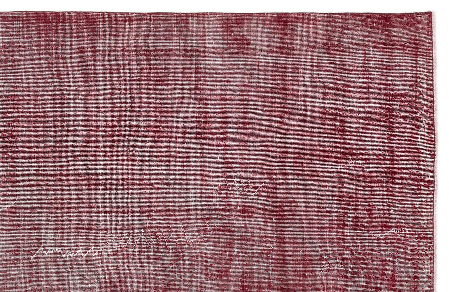 Bordo ve Gri Desensiz Melanje Yün El Dokuma Halı 205x307 cm – Oturma odası kullanımı