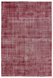 Atina Kırmızı Eskitme Yün El Dokuma Halısı 205 x 307 Apex Unique