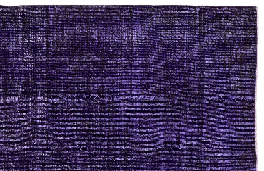 Eskitme Mor El Dokuma Halı Desensiz Yün 166x270 cm 13064 – Oturma odası kullanımı