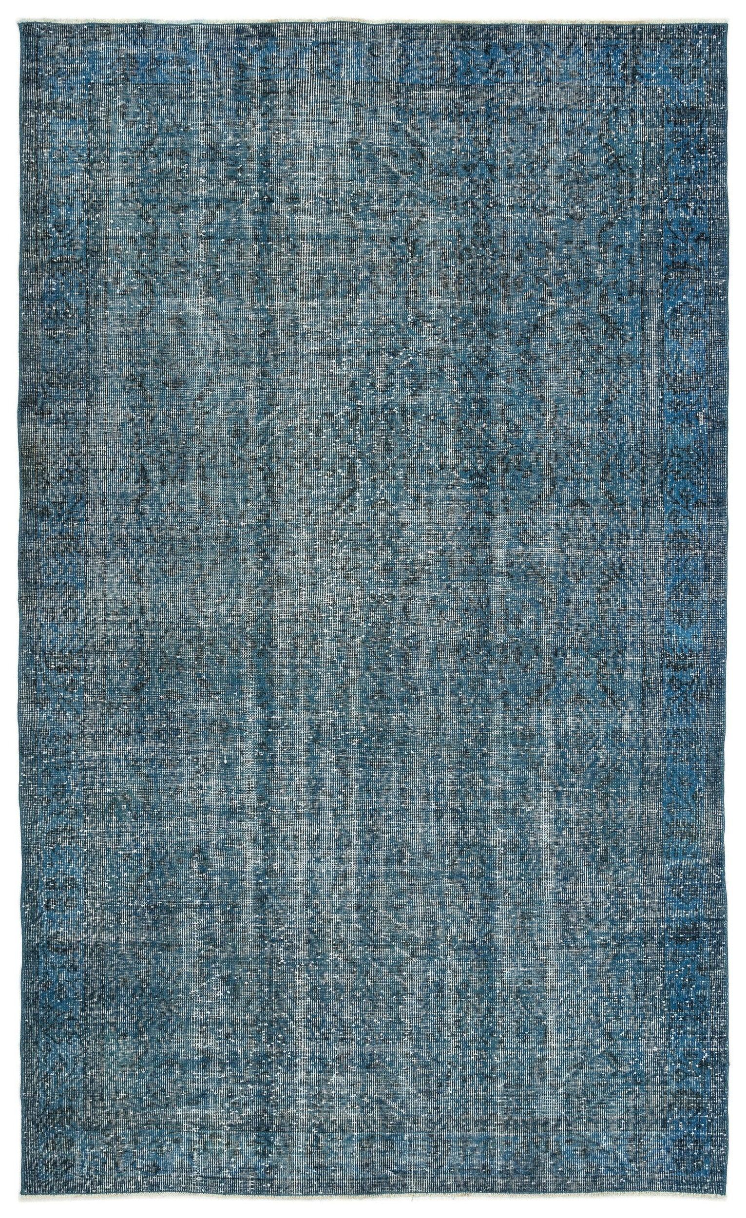 Beyaz Gri Modern Çiçekli Yün Halı 173x290