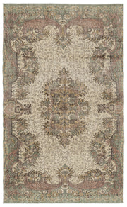 Atina Yeşil Eskitme Yün El Dokuma Halısı 172 x 286 Apex Unique