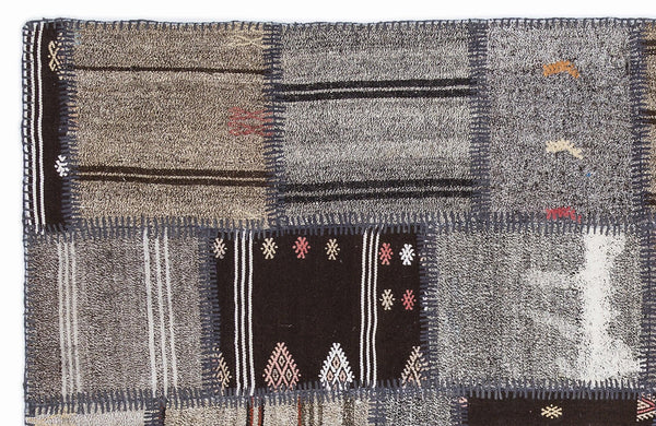 Bej Beyaz Anadolu Geometrik Modern Yün Halı 160x230 - Özel Seri