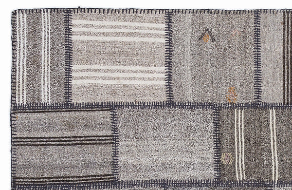 Bej Anadolu Bohem Geometrik Yün Halı 160x230 - Özel Seri