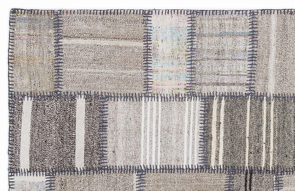 Bej Anadolu Geometrik Modern Yün Halı 160x230 - Özel Seri