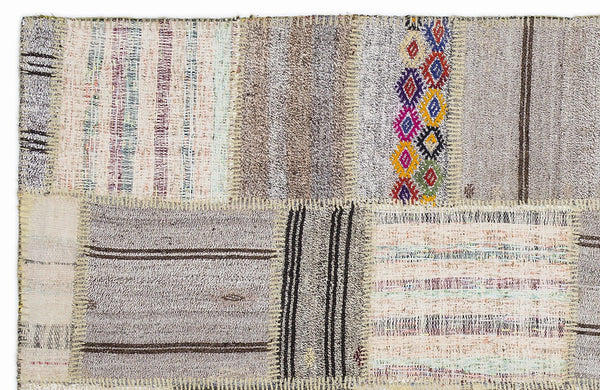 Bej Anadolu Bohem Geometrik Yün Halı 160x230 - Özel Seri