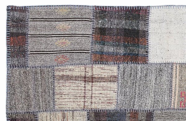 Bej Anadolu Bohem Geometrik Yün Halı 160x230 - Özel Seri